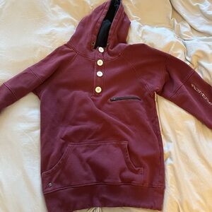Burgundy Long Collective snowboarding hoodie